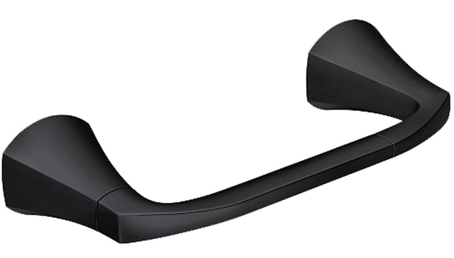 Moen Lindor Series MY8708BL Pivoting Paper Holder, Zinc, Black, Matte, Wall