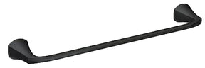 Moen Lindor Series MY8724BL Towel Bar, 24 in L Rod, Brass/Zinc, Matte, Wall