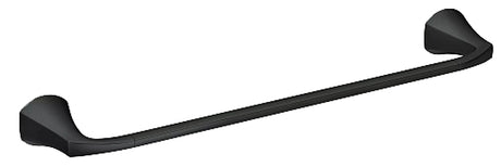 Moen Lindor Series MY8724BL Towel Bar, 24 in L Rod, Brass/Zinc, Matte, Wall