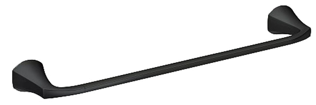 Moen Lindor Series MY8724BL Towel Bar, 24 in L Rod, Brass/Zinc, Matte, Wall
