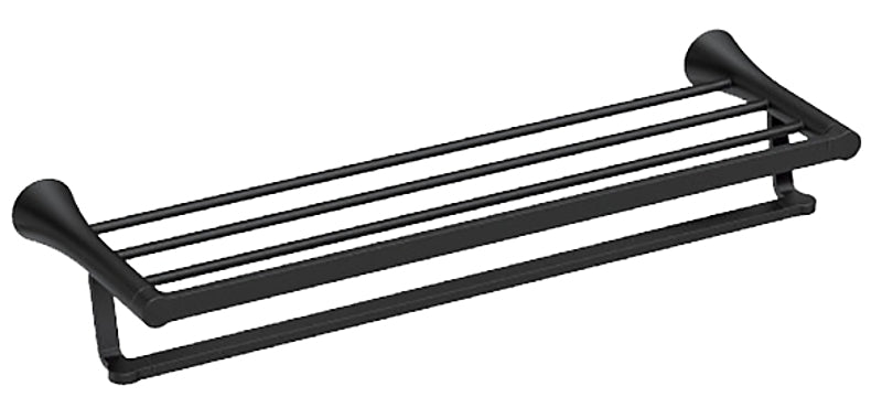 Moen Mikah Series Y0794BL Towel Shelf, Zinc, Matte Black