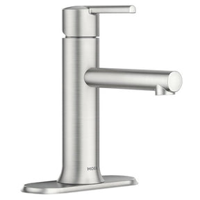 Moen Arly's Series 84770SRN Lavatory Faucet, 1.2 gpm, 1-Handle, Metal, Spot-Resist Brushed Nickel, Lever Handle