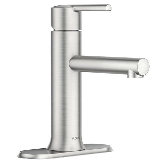 Moen Arly's Series 84770SRN Lavatory Faucet, 1.2 gpm, 1-Handle, Metal, Spot-Resist Brushed Nickel, Lever Handle