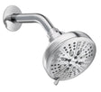 Moen Hydro Energetix 200W0 Showerhead, Round, 1.75 gpm, 1/2 in Connection, IPS, 8-Spray Function, Chrome