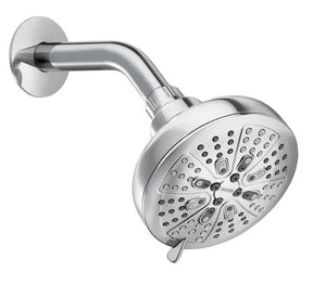 Moen Hydro Energetix 200W0 Showerhead, Round, 1.75 gpm, 1/2 in Connection, IPS, 8-Spray Function, Chrome