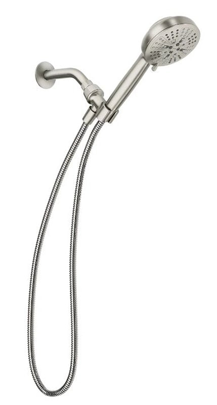 Moen HydroEnergetix Series 200H0SRN Handheld Shower, 1/2 in Connection, 1.75 gpm, 8-Spray Function, Plastic