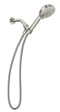 Moen HydroEnergetix Series 200H0SRN Handheld Shower, 1/2 in Connection, 1.75 gpm, 8-Spray Function, Plastic