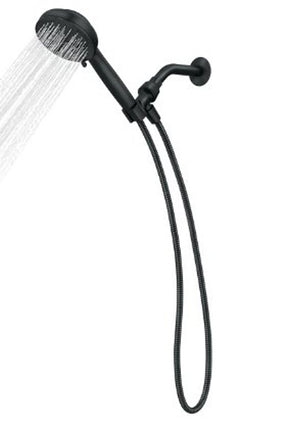Moen Hydro Energetix Series 200H0BL Handheld Shower, 1/2 in Connection, 1.75 gpm, 8-Spray Function, Plastic
