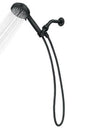 Moen Hydro Energetix Series 200H0BL Handheld Shower, 1/2 in Connection, 1.75 gpm, 8-Spray Function, Plastic