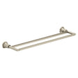 Moen Zyla Series Y1622BN Double Towel Bar, 24 in L Rod, Zinc, Brushed Nickel, Wall