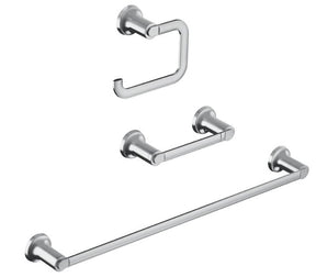 Moen Zyla Series Y1633CH Bathroom Hardware Set, Zinc, Chrome, 3-Piece