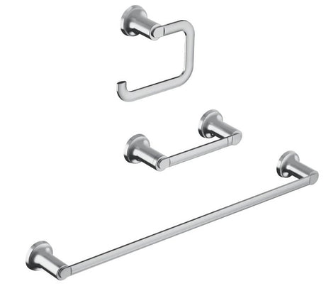 Moen Zyla Series Y1633CH Bathroom Hardware Set, Zinc, Chrome, 3-Piece
