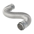Selkirk 4EFC-5S Expandable Flexible Gas Vent Connector, 60 in OAL, Aluminum/Steel, Silver, Galvanized