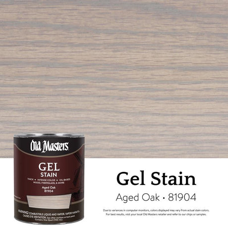 Old Masters Semi-Transparent Aged Oak Oil-Based Alkyd Gel Stain 1 qt