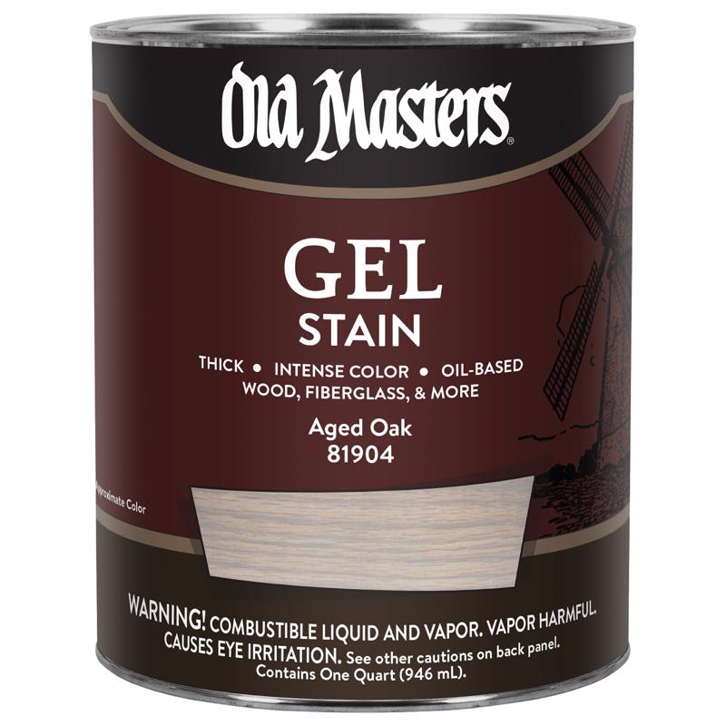 Old Masters Semi-Transparent Aged Oak Oil-Based Alkyd Gel Stain 1 qt