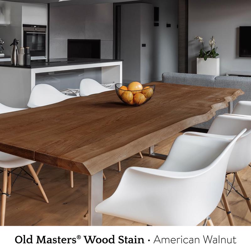 Old Masters Semi-Transparent American Walnut Oil-Based Alkyd Gel Stain 1/2 pt, Pack of 6