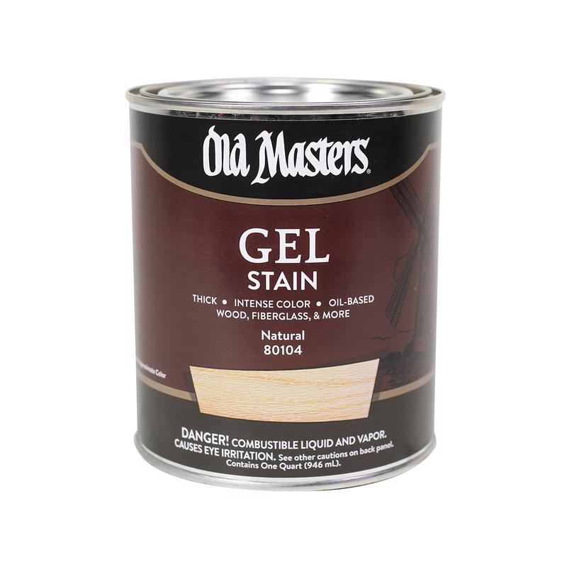 Old Masters 80104 Gel Stain, Natural, Liquid, 1 qt, Can