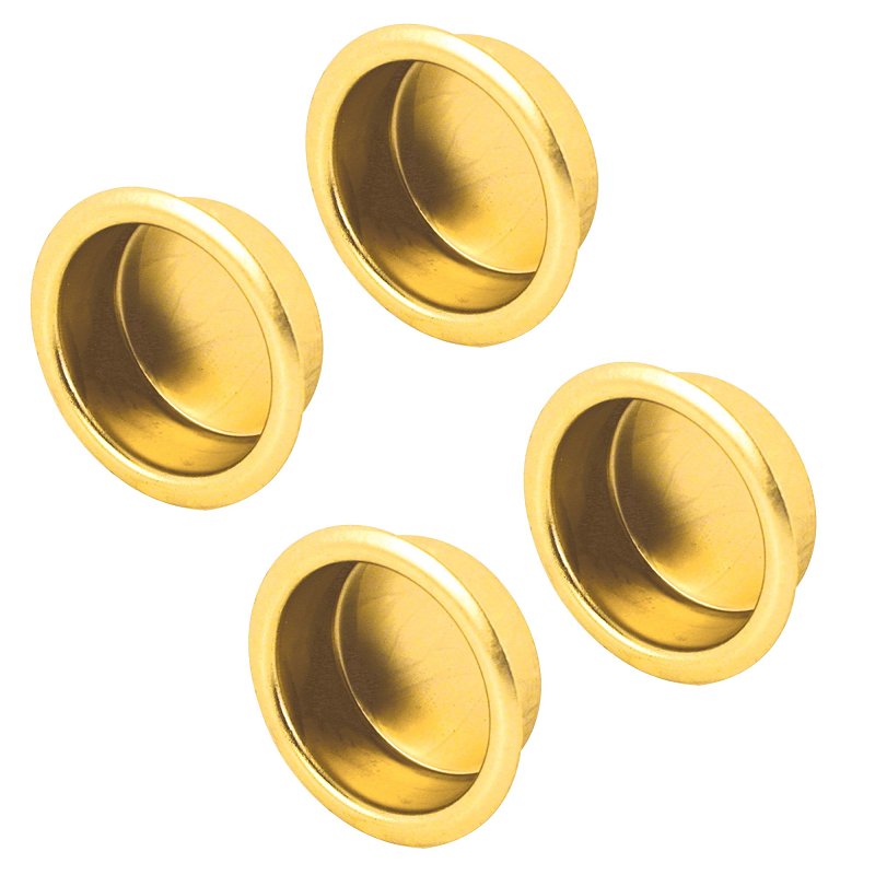 Prime-Line N 6846 Door Pull, 3/4 in Dia, 5/16 in D, Steel, Brass