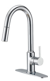 Boston Harbor FP4AF227CP Contemporary Pull-Down Kitchen Faucet, 1.8 gpm, 1-Faucet Handle, 1, 3-Faucet Hole, Chrome