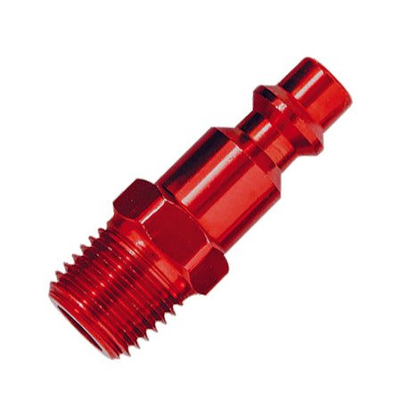 Tru-Flate Tru-Match Aluminum I/M Style Plug 1/4 in. Male 1 pc, Pack of 10