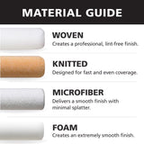 Bestt Liebco Master Woven Fabric 6-1/2 in. W X 1/4 in. Mini Paint Roller Cover 2 pk, Pack of 12