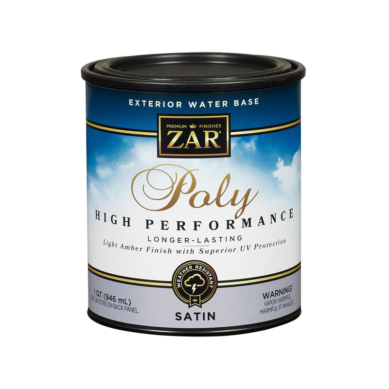ZAR 32712 Polyurethane, Liquid, Amber, 1 qt, Can