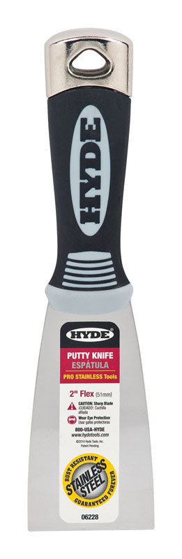 Hyde Pro 2 in. W Stainless Steel Flexible Putty Knife, Pack of 5