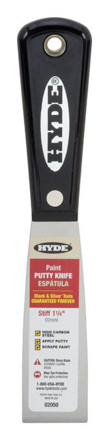 Hyde 1-1/4 in. W X 7-3/4 in. L Carbon Steel Stiff Putty Knife, Pack of 5