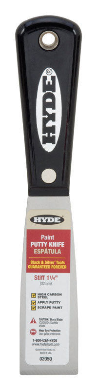 Hyde 1-1/4 in. W X 7-3/4 in. L Carbon Steel Stiff Putty Knife, Pack of 5