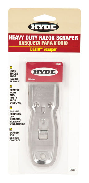 Hyde Delta 1-1/2 in. W Carbon Steel Single-Edge Razor Scraper, Pack of 10