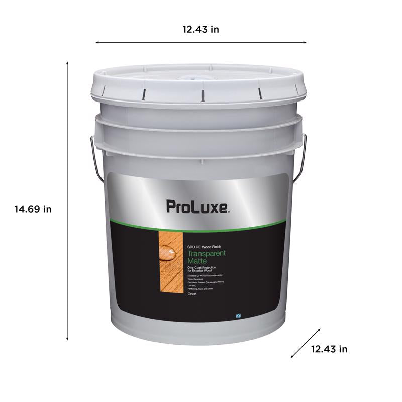 ProLuxe SRD RE Transparent Matte Cedar Oil-Based Alkyd All-in-One Stain and Finish 5 gal