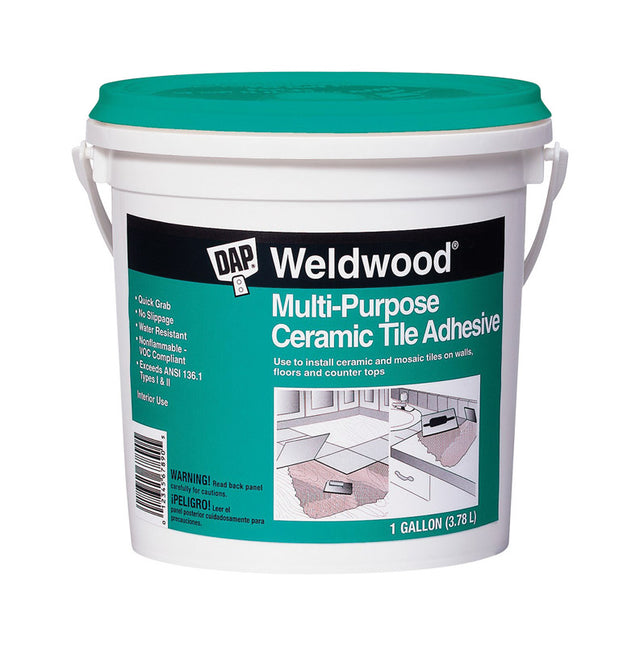 DAP Weldwood Ceramic Tile Adhesive 1 gal, Pack of 4