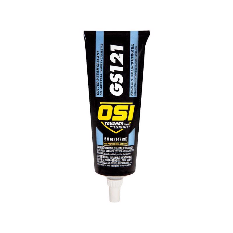 OSI GS121 White Synthetic Rubber Gutter and Seam Sealant 5 oz, Pack of 24