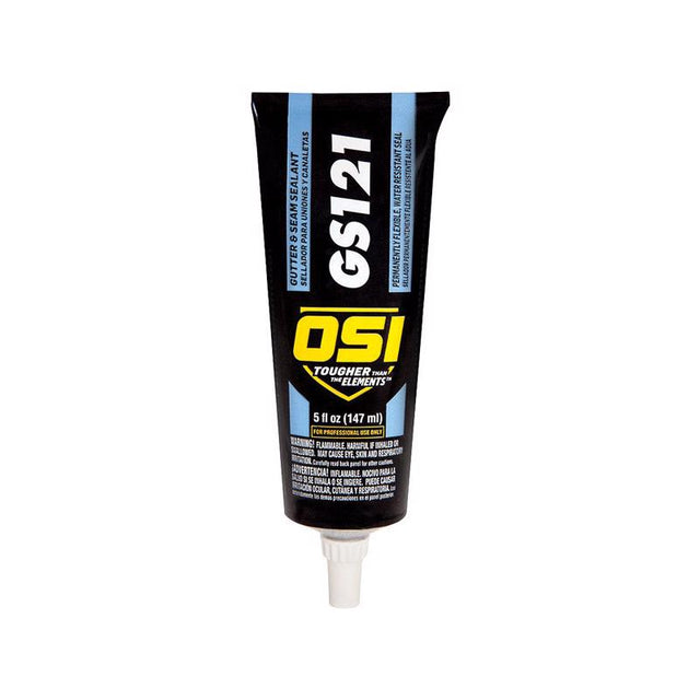 OSI GS121 White Synthetic Rubber Gutter and Seam Sealant 5 oz, Pack of 24