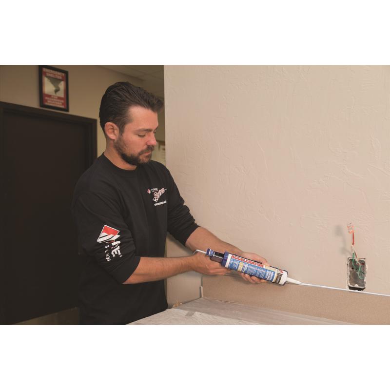 Tower Sealants Accelerator White Modified Siliconized Acrylic Sealant 10.1 oz, Pack of 12