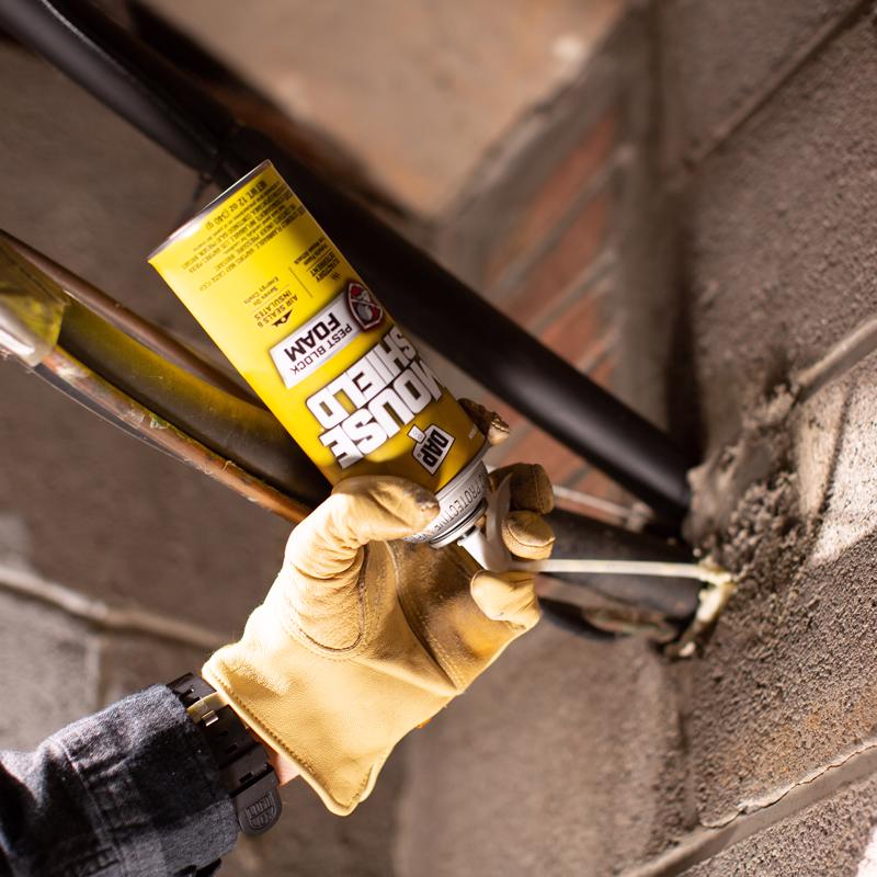 Touch 'n Foam Mouse Shield Off White Polyurethane Foam Foam Sealant 12 oz, Pack of 6