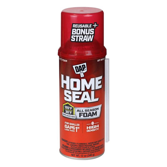 Touch 'n Foam Home Sealant Cream Polyurethane Foam Expanding Sealant 12 oz, Pack of 12