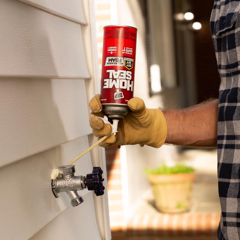 Touch 'n Foam Home Sealant Cream Polyurethane Foam Expanding Sealant 12 oz, Pack of 12