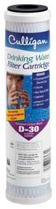 Culligan D-30A Replacement Water Filter, For: Culligan US-600A Undersink Drinking Water Filtration, 2-3/8 in Dia
