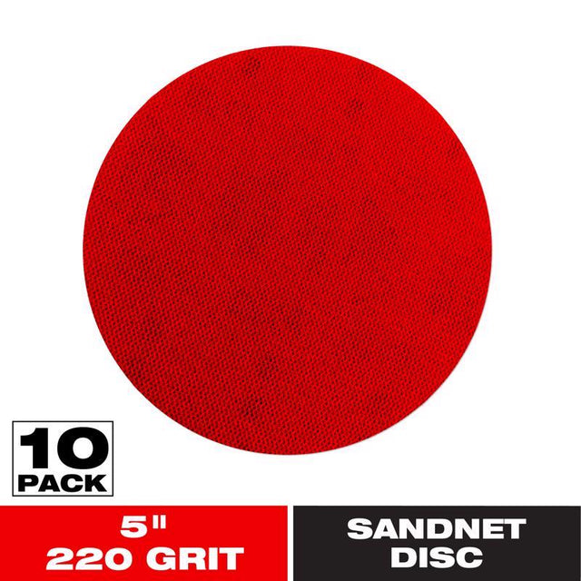 Diablo SandNet 5 in. Aluminum Oxide Hook and Lock Sanding Disc 220 Grit Ultra Fine 10 pk