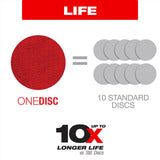 Diablo SandNet 5 in. Aluminum Oxide Hook and Lock Sanding Disc 120 Grit Fine 10 pk