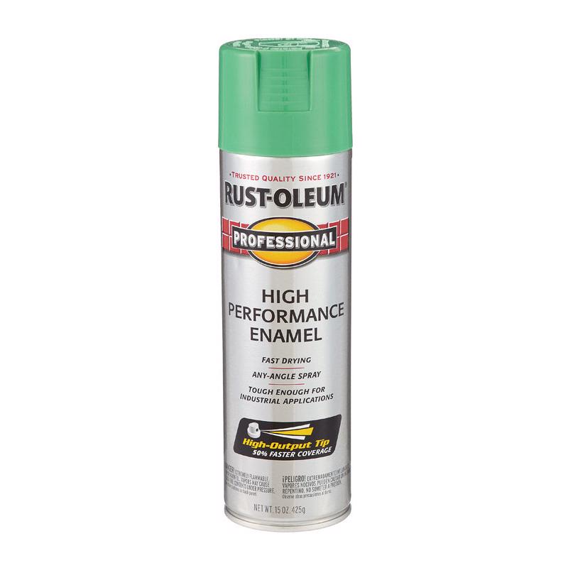 Rust-Oleum 7533838 Safety Spray Paint, Gloss, Safety Green, 15 oz, Can, Pack of 6