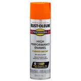 Rust-Oleum Professional Gloss Safety Orange Spray Paint 15 oz, Pack of 6