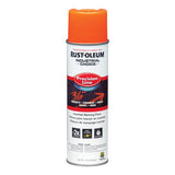 Rust-Oleum Industrial Choice Fluorescent Orange Inverted Marking Paint 17 oz, Pack of 6
