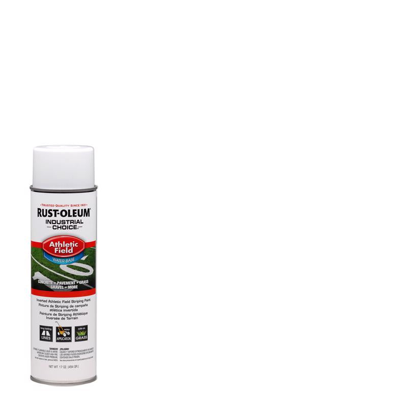 Rust-Oleum Industrial Choice White Inverted Striping Paint 17 oz, Pack of 6