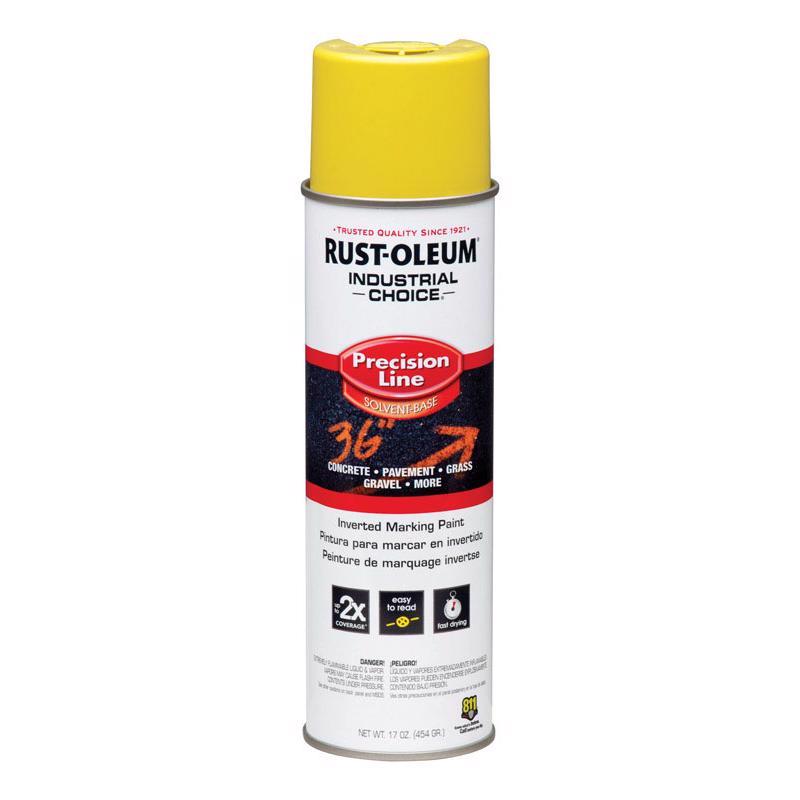 Rust-Oleum Industrial Choice Gloss High Visibility Yellow Marking Paint 17 oz, Pack of 6