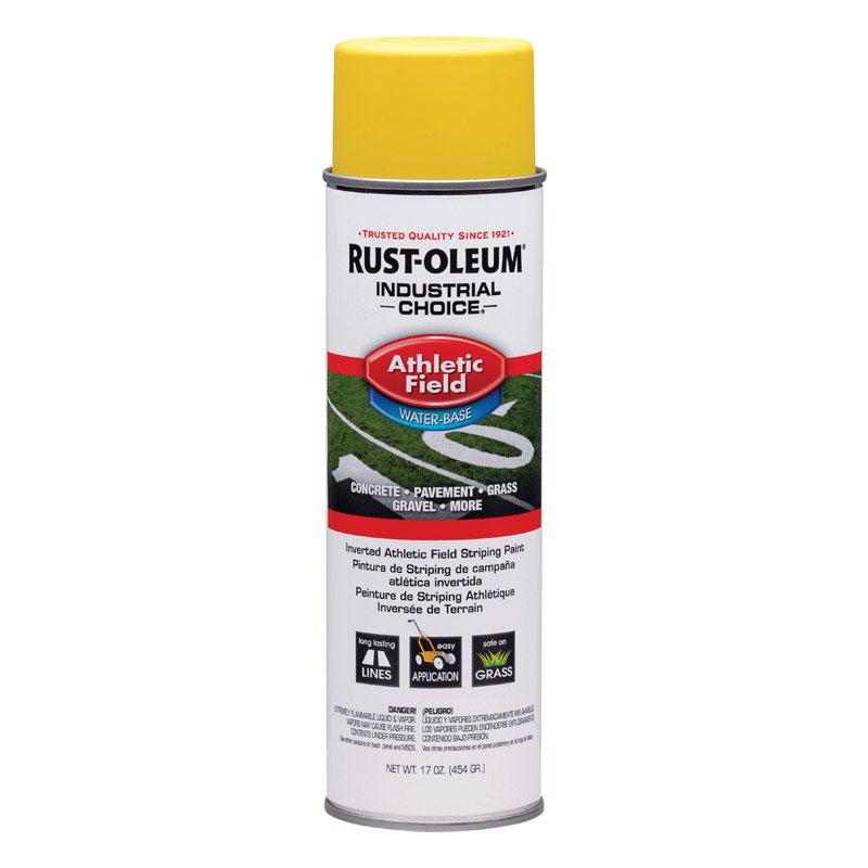 Rust-Oleum Industrial Choice Yellow Inverted Striping Paint 17 oz, Pack of 6