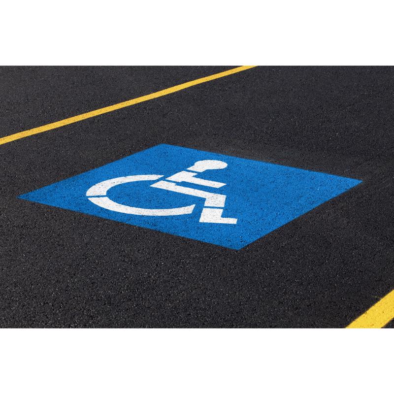 Rust-Oleum 2526402 Inverted Marking Spray Paint, Flat, Handicap Blue, 1 gal Pail, Pack of 2