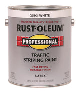 Rust-Oleum Professsional White Traffic Striping Paint 1 gal, Pack of 2