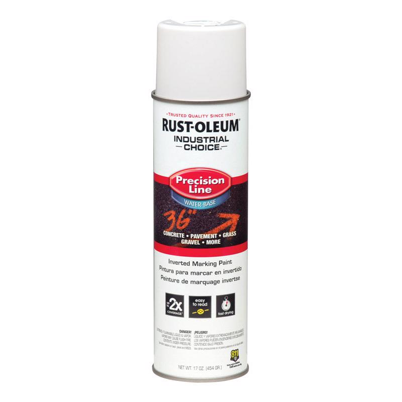 Rust-Oleum Industrial Choice White Inverted Marking Paint 17 oz, Pack of 6